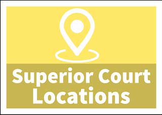 Location symbol over the words Superior Court Locations