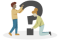 Two people holding a question mark